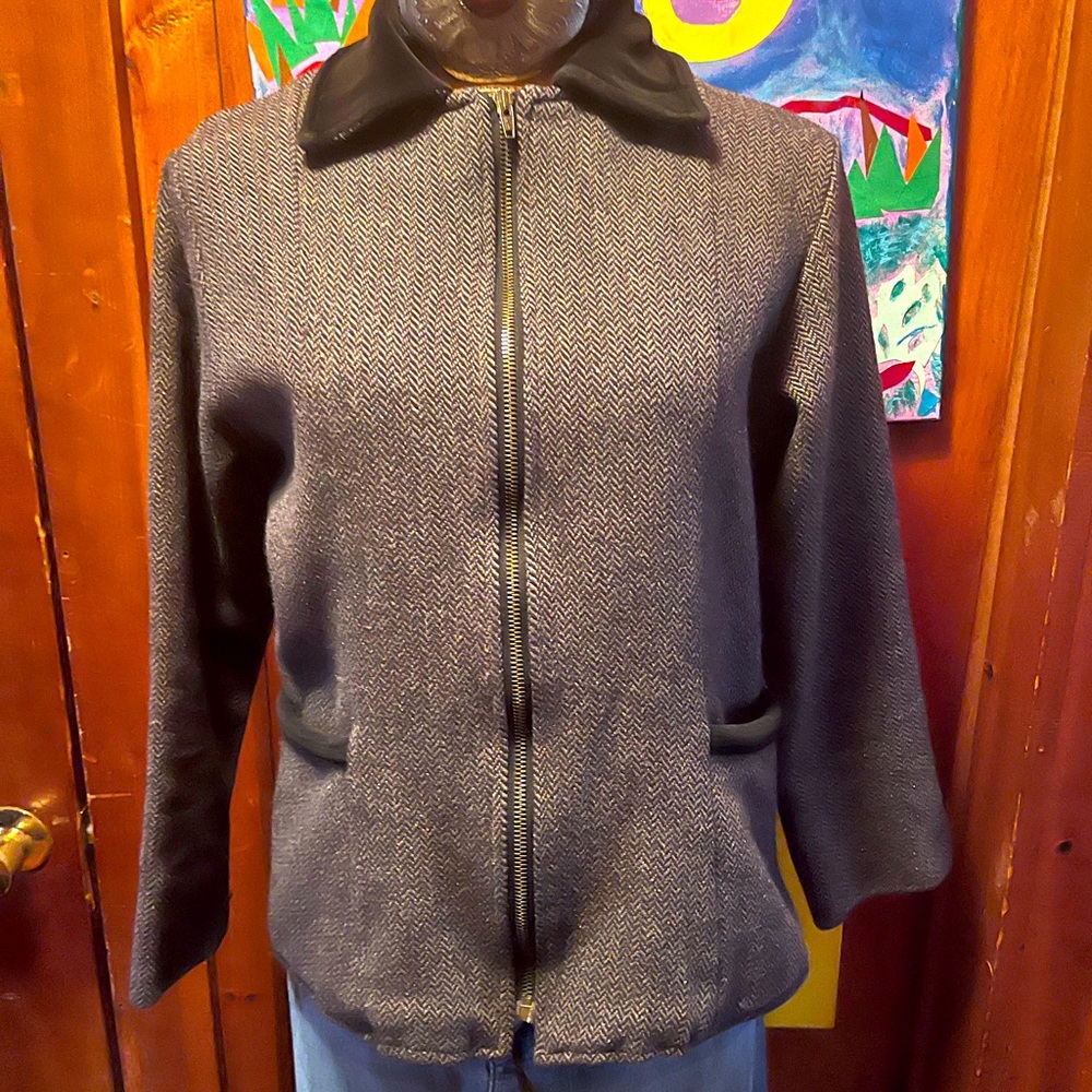 FLAX Tweed Zip Blazer